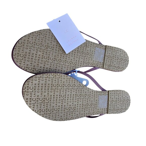 Lauren Conrad Womens Burgundy Sandals Size 9 New With Tags - Picture 4 of 5